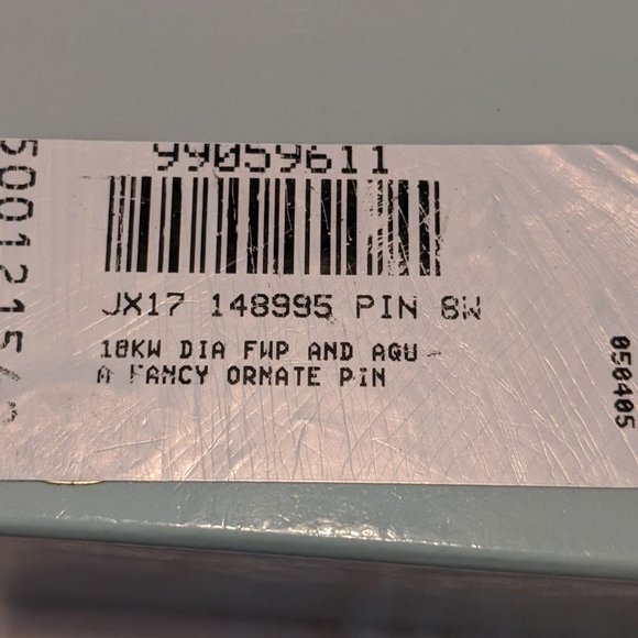 18K/Diamond/Aqua/Pearl Brooch Victorian Style - Picture 6 of 15